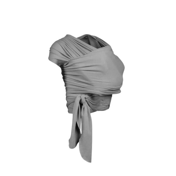 Baby Wrap Carrier Newborn Swaddle Carrier Wrap Grey Adjustable