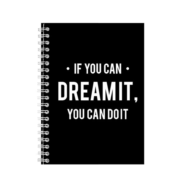 Do it A5 Notebook Spiral Lined Motivational Sayings Graphic Notepad Gift159