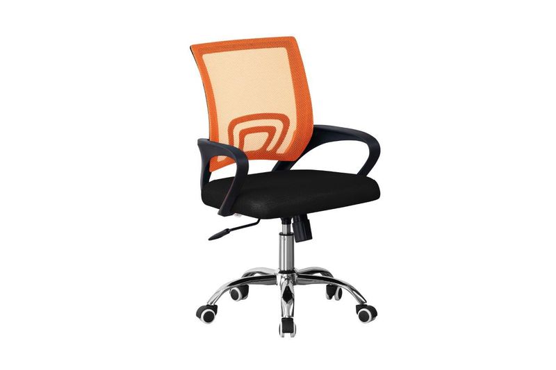 TOCC Tippy Mod Operator Chair with Chrome - Orange and Black