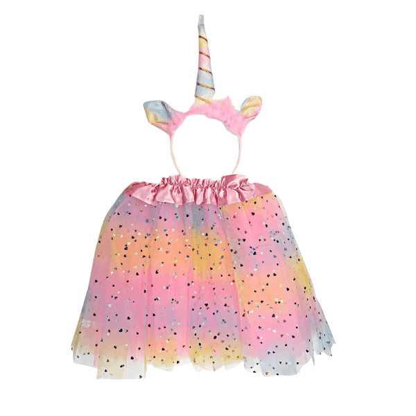 Unicorn Pink/Orange Ombre Tutu Set (3-6 Years)