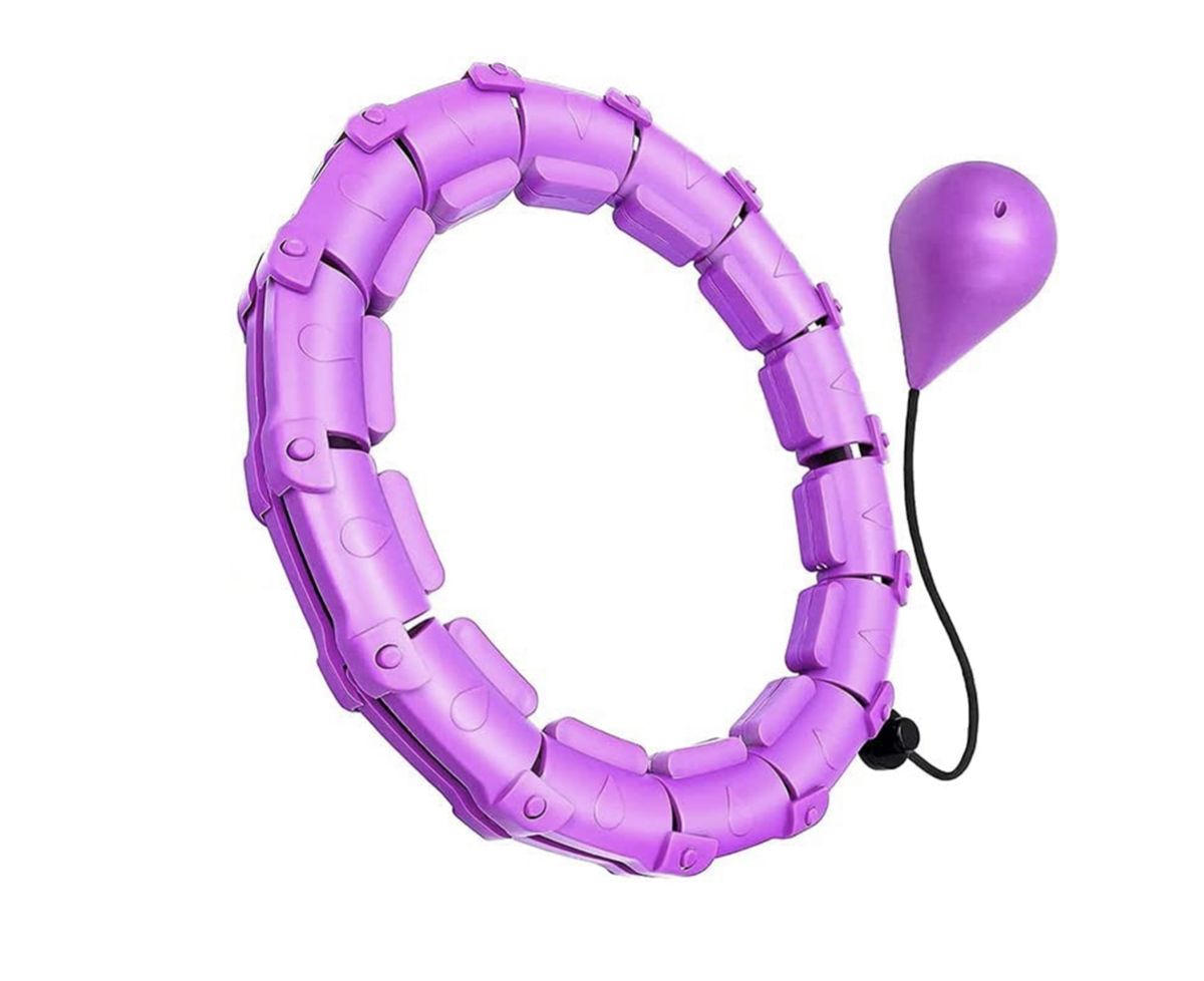 Weighted Hula Hoop for Abdomen Fitness and Waist Toning - Purple | Shop ...