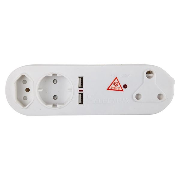 Bulk Pack x 2 Nexus 2X USB Adaptor - 2 x 5 Amp - 1 x 16 Amp