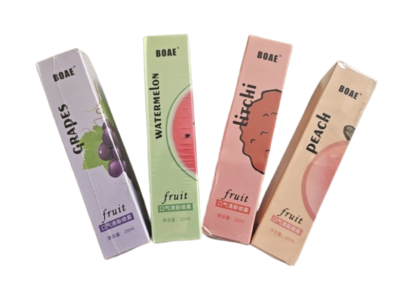 Fruity Breath Freshener Spray - Set of 4