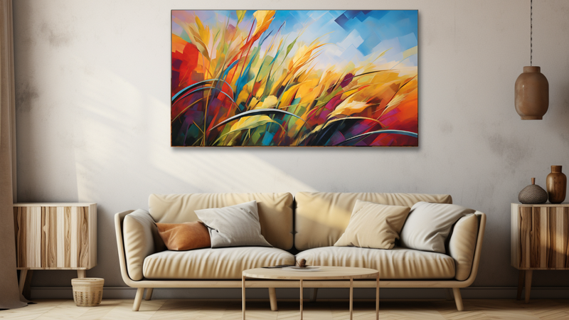 Canvas Wall Art - Crop Symphony Abstract - HD0100