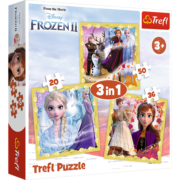 Trefl Puzzles 3 in 1 Disney Frozen 2