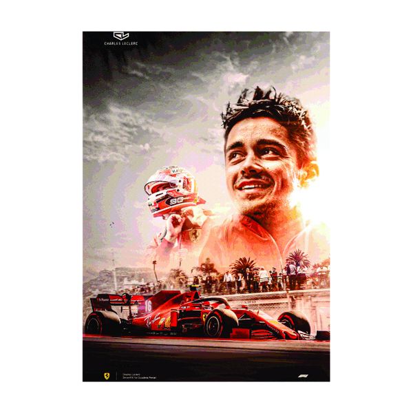 Ferrari Charles Leclerc City - A1 poster