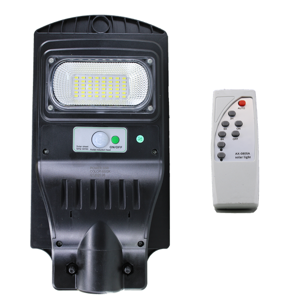 30Watt SMD LED Solar Street Light - IP65 Waterproof Motion Detector &amp;Remote
