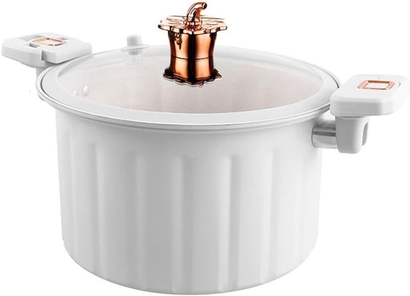 Roma 10L 28cm Lightweight Micro Pressure Cooker Pot with glass Lid