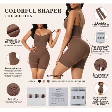 Seamless Skims shapewear bodysuit Full body front and back coverage - Brown, Shop Today. Get it Tomorrow!