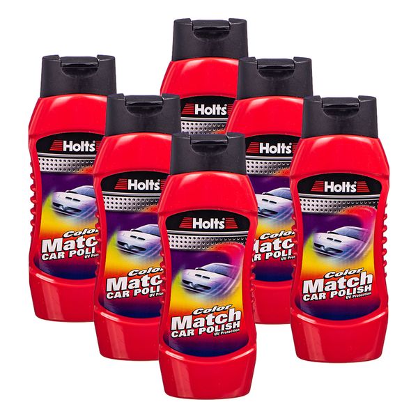 Holts Colour Match Car Polish - Light Red (500ml) - 6 Pack