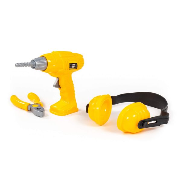 Toy Tool Play Set with Drill - Yellow