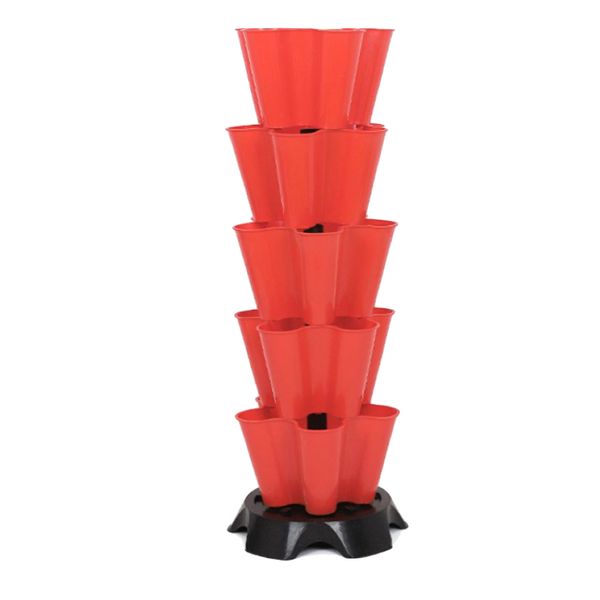 Garden Vertical Flower Stacking Pot - 5 Layer