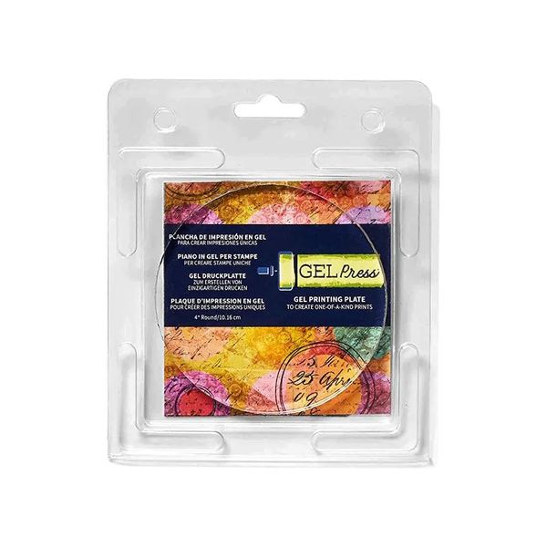 Gel Press Monoprinting Gel Plate 10.16cm / 4" Round