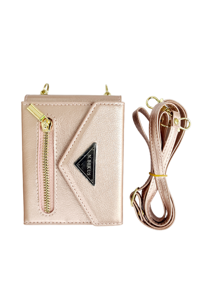 Crossbody Leather Wallet Case For Samsung Galaxy Z Flip 5 With Card Slot