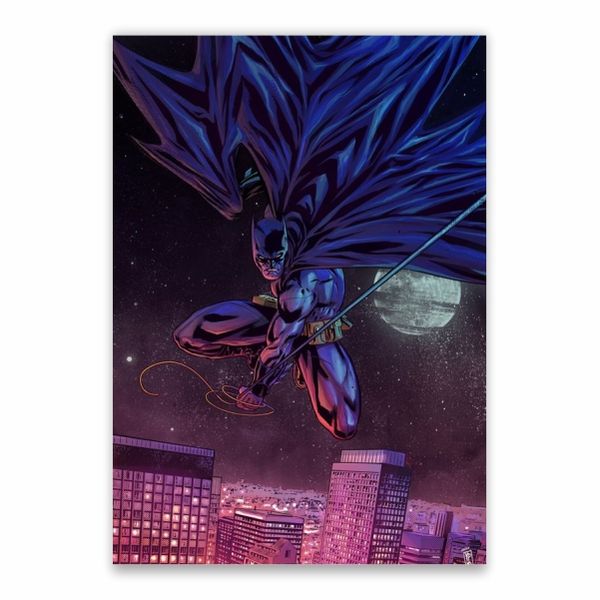 Batman Gliding Through Gotham Poster - A1