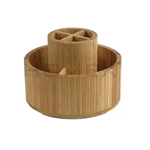 Bamboo Makeup organizer Lipstick Cosmetics Pen Holder