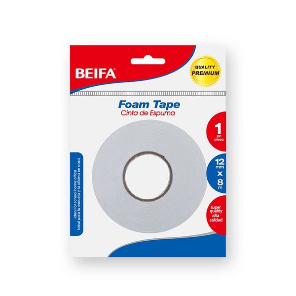Eva Foam Tape-12mm x 8m -12 x Rolls