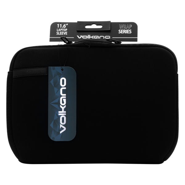 Volkano Wrap 11.6" Laptop Sleeve - Slim, Protective Black Carry Case