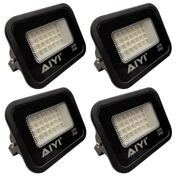 4-Pack Aiyi 50W LED Flood Light AY399-001