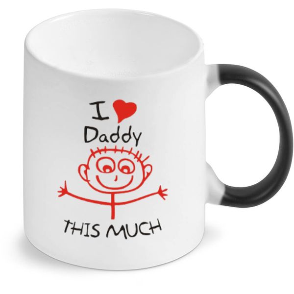 I Love Daddy Birthday Christmas Father's Day Gift Magic Coffee Mug