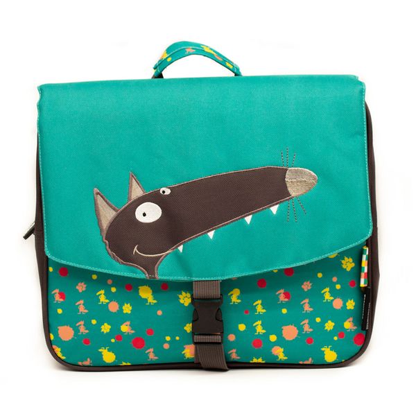 Les Deglingos Backpack Satchel (One Clip) School Bag (32cm) Loup X the Wolf