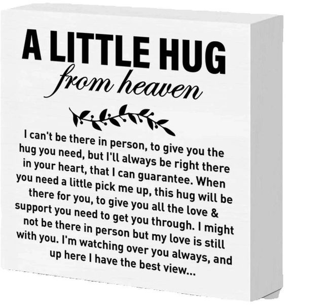 Memorial Sympathy Wood Sign, Remembrance Gift for Loss