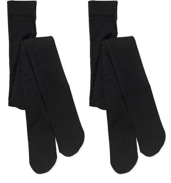 Kids winter Fleece Lined Footed Leggings 2-Pack