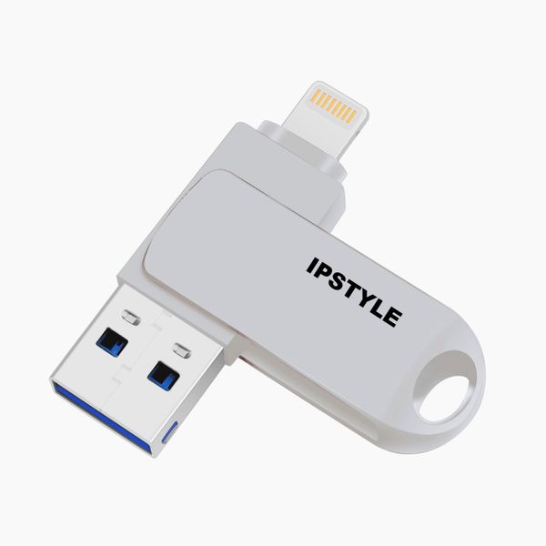 IPSTYLE 2 in 1 128GB Flash Drive USB 3.0 OTG High Speed Memory Stick - U2