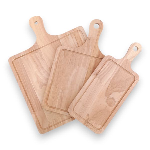 Trio of Wooden Serving Boards (3)