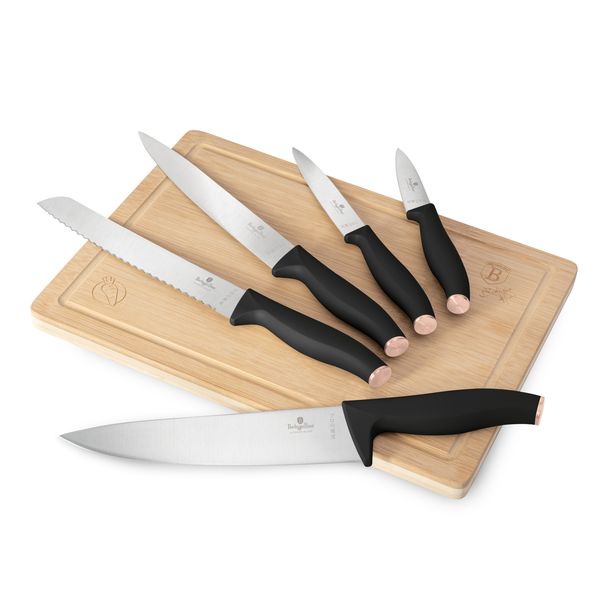 Berlinger Haus 6-Piece Knife Set with Bamboo Cutting Board