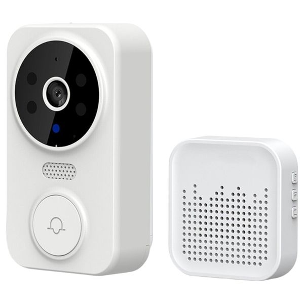 Mini Doorbell - Crystal-Clear Visuals And Night Vision Compatibility -White