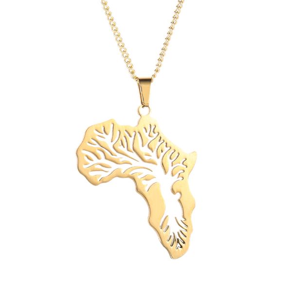 POU Rooted African Map Pendant