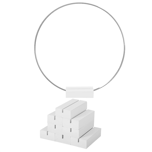 10Pcs 25Cm Metal Floral Hoop Centerpiece For Table For Diy Crafts