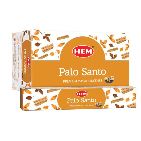 HEM Palo Santo Premium Incense Sticks. Box of 12 Packets 15 grams Each