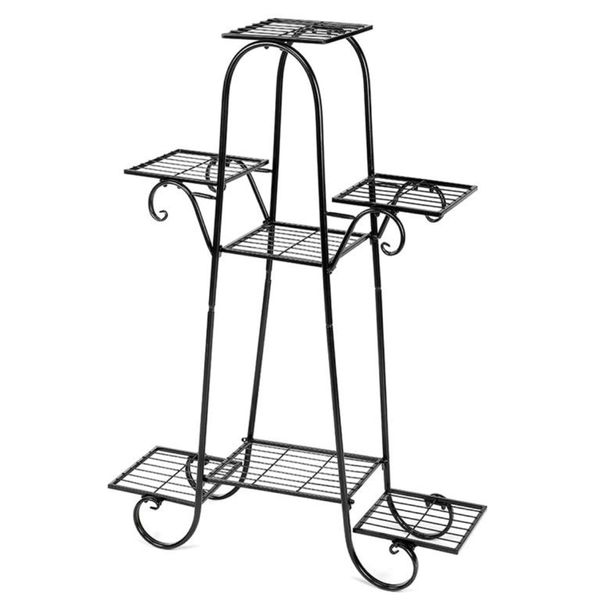 Home Garden Decor Multifunctional 7 Tier Pot Plant Display Stand (83cm)