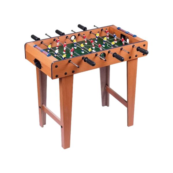 26-inch Portable Mini Wooden Foosball Table For Kids And Adults