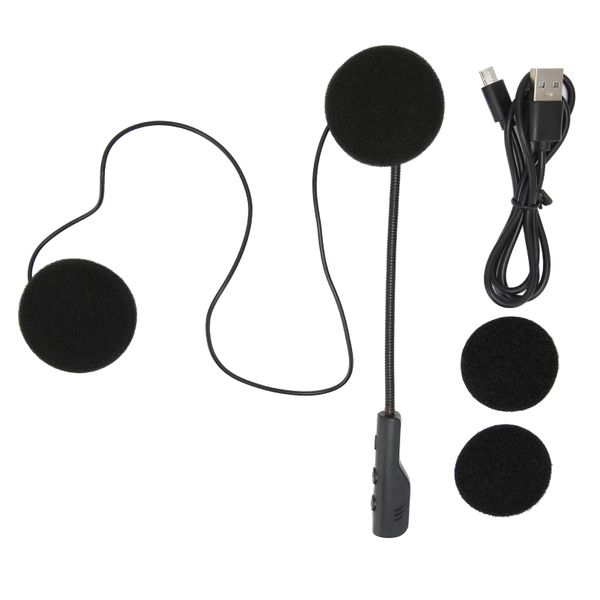 Motorcycle Bluetooth 5.0 Headset Stereo Music Voice Microphone Cord Helmet