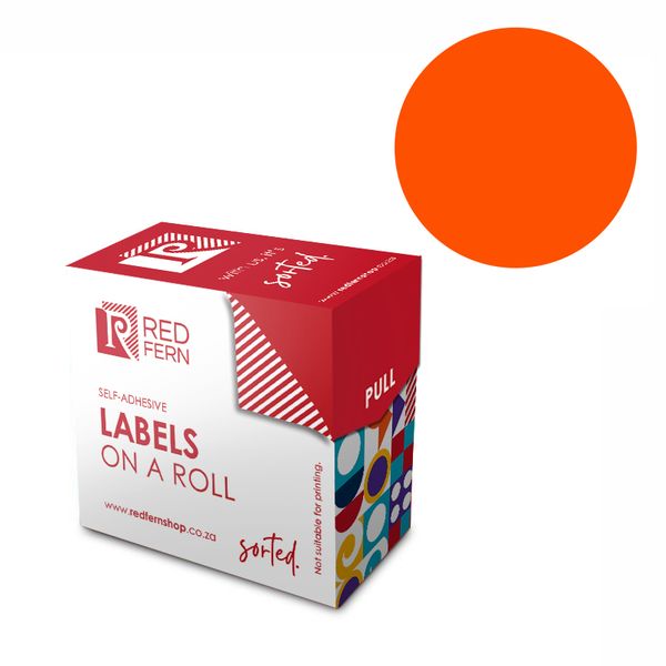 Redfern C25 Colour Code Labels - Orange 10's