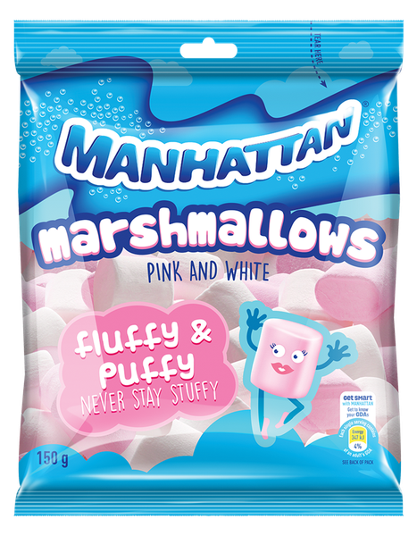 Manhattan Pink and White Mallows 24x150g