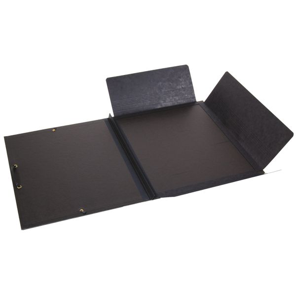 Clairefontaine Black Art Folder with elastic &amp; 3 flaps