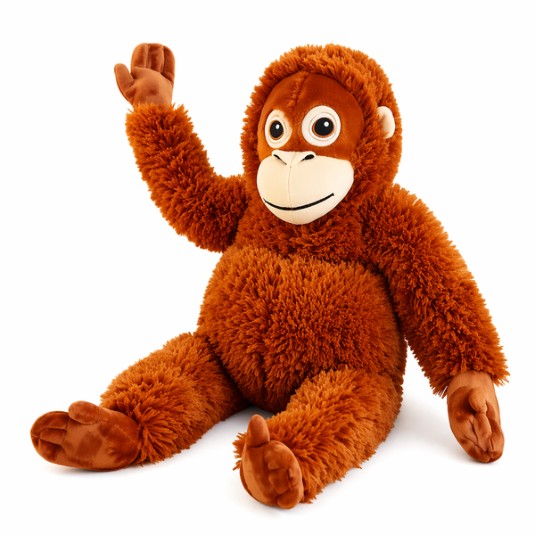 Earthmelon Punch Monkey Plush Toy Soft Huggable Comfort Companion