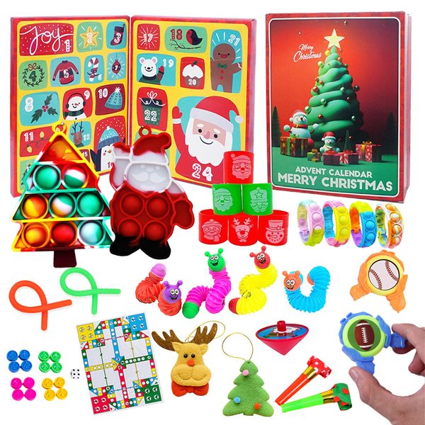 24PCS Toys Christmas countdown calendar