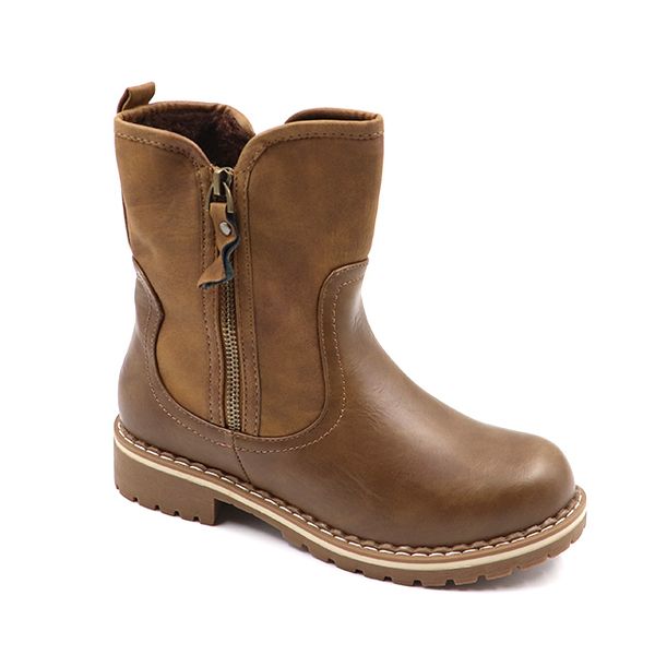 Honeymoon Ladies Calf Boot With Zip Detail