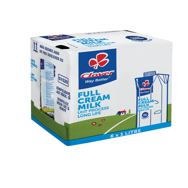 Clover Full Cream Milk 12 x 1L