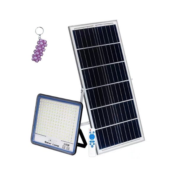 600W Solar Powered LED Flood Light With Remote And A Keyholder