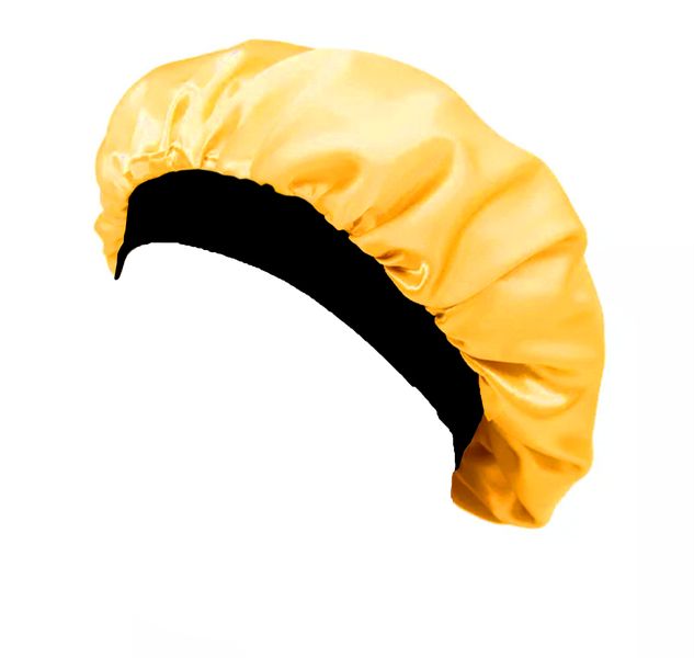 Yellow Silk Hair Bonnet