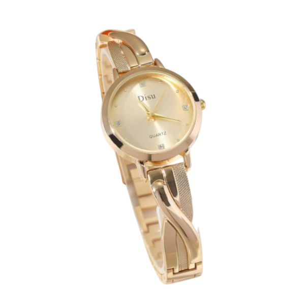 Elegant Women's Quartz Watch - Gold