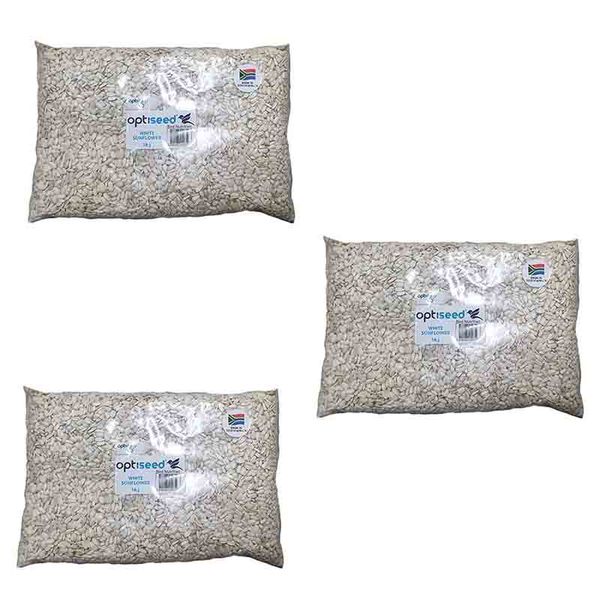 Parrot Food White Sunflower 1Kg x 3 Bags