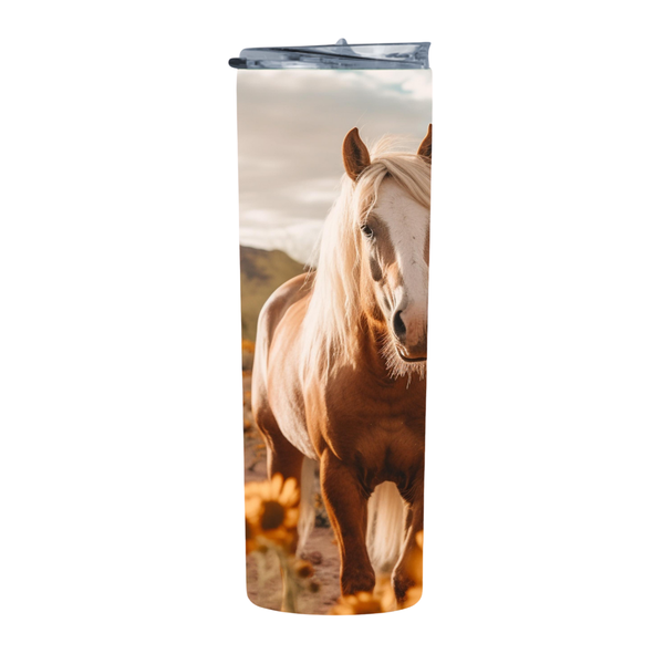 Western Horse 29 20 Oz Straight Skinny Tumbler 243