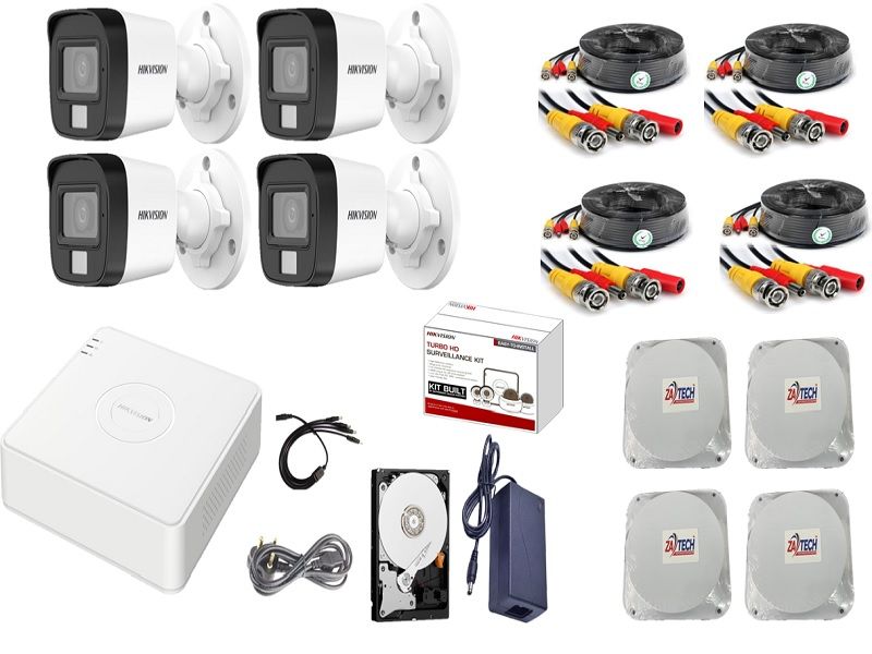 Hikvision 4ch Smart Hybrid CCTV Kit with 1tb Harddrive